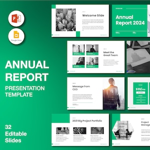 Annual Report Templates | Year End Report Templates | Business Annual Report Template | Simple annual Report Template Powerpoint