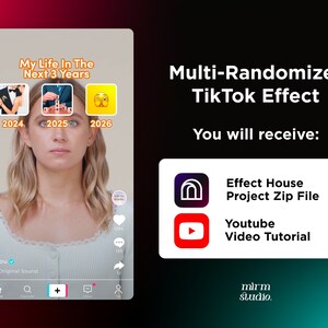 TikTok Effect Multi Randomizer Effect, Random Effect for TikTok, Customizable Tiktok Filter, Fully Editable TikTok Randomizer Effect, TikTok Filter Creator, Filter creator for Tiktok, Random Tiktok Filter Editable