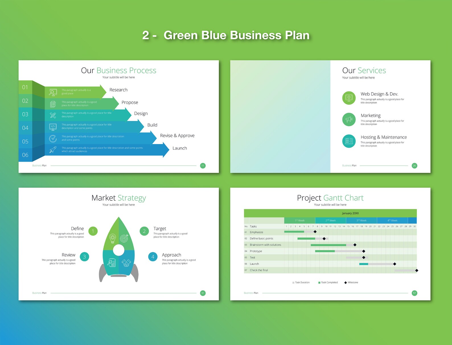 10 Simple Business Plan Template Modern Business Plan Presentation