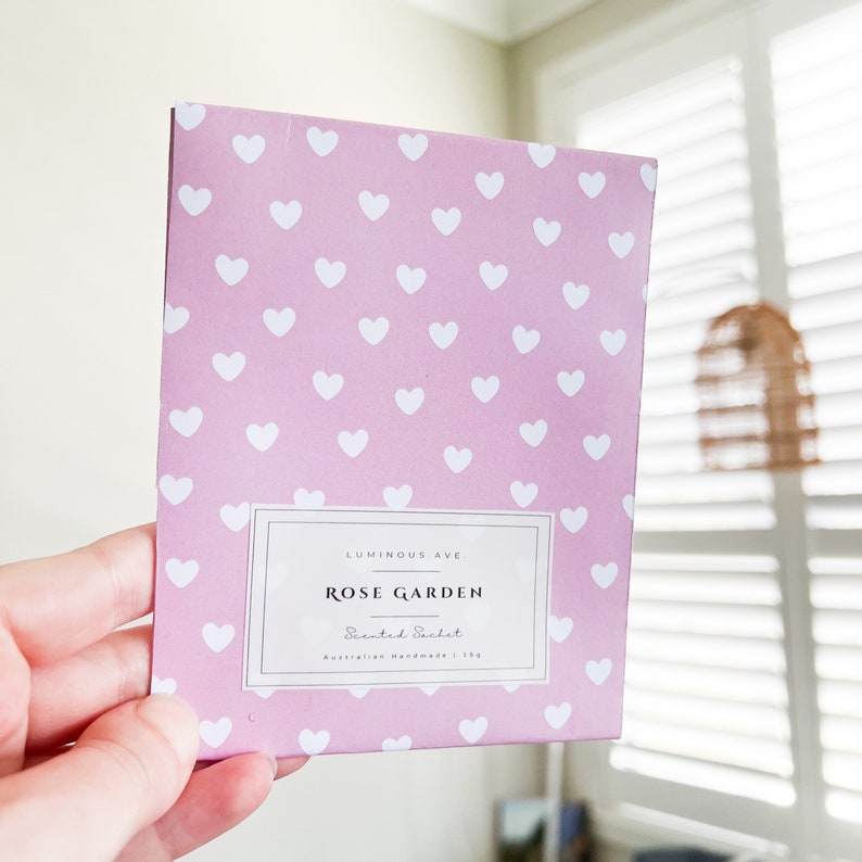 Scented Sachet, Rose Fragrance, Wardrobe Freshener, Drawer Freshener, Rose Scented, Home Gift