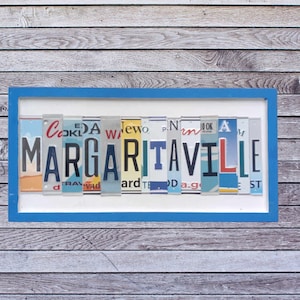 Margaritaville Wall Art Coastal Home Decor Sign Merchandise Accessories For Parrot Heads