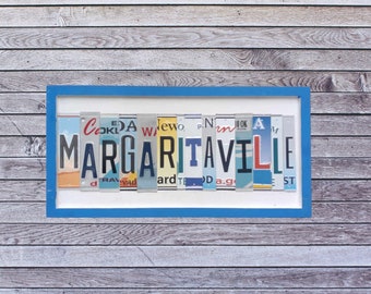 Margaritaville Wall Art Coastal Home Decor Sign Merchandise Accessories For Parrot Heads