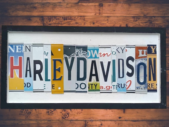 Harley Davidson Accessories Motorcycle Vintage Unique Decor Framed