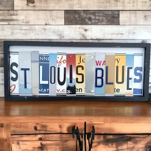Engraved custom made acrylic LED Saint Louis Blues Sign (B)
