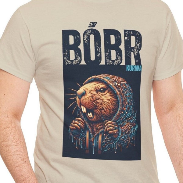 Bóbr Kurwa Steampunk Platine T-Shirt, Meme T-shirt, Bober, Bobrze, Beaver, Geschenke für Gamer, Geschenke für Ihn, 9gag