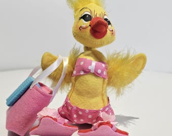 Annalee Flip Girl Ducky Doll, Signed Limited Edition Collectible