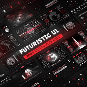 200+ Futuristisches UI PNG Design für Gamer Kampf Modernes Element für App Interface Abstrakt Icon Cyberpunk Webdesign Tech Pattern Tattoo