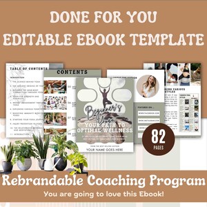 PLR Beginner&#39;s Yoga Done For You, EBook Template, Brandable Coaching Program, Content for Yoga, Meditation Coach, Editable Course for Yoga