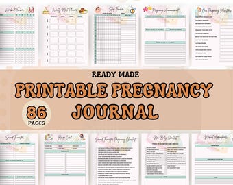 Pregnancy Planner Printable Pregnancy Journal Printable Journal for Mom to be New Journal Expecting Parents