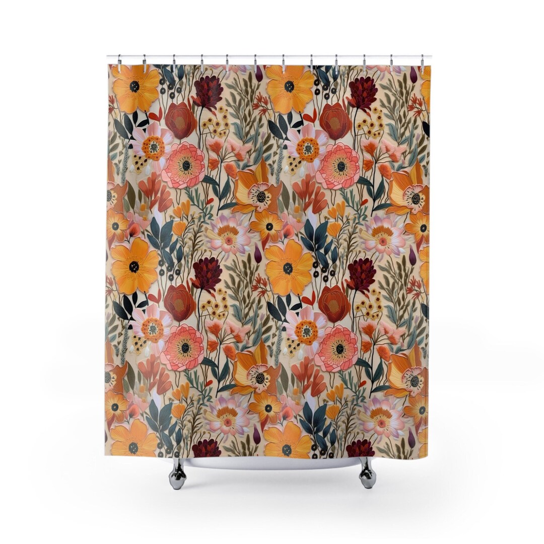 Cottagecore Shower Curtain Cottage Core Curtains New Home Etsy