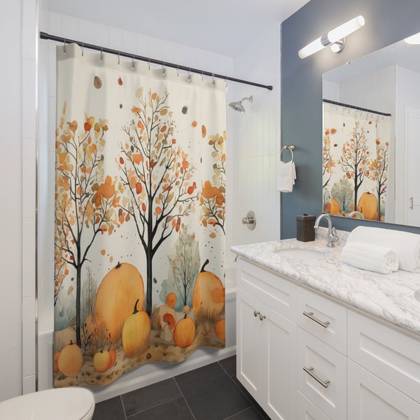 Fall Shower Curtain Etsy