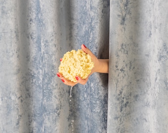 Luxuriöse Duschvorhänge, blaugrauer Badevorhang, maßgeschneiderte Luxus-Duschvorhänge für Badezimmer