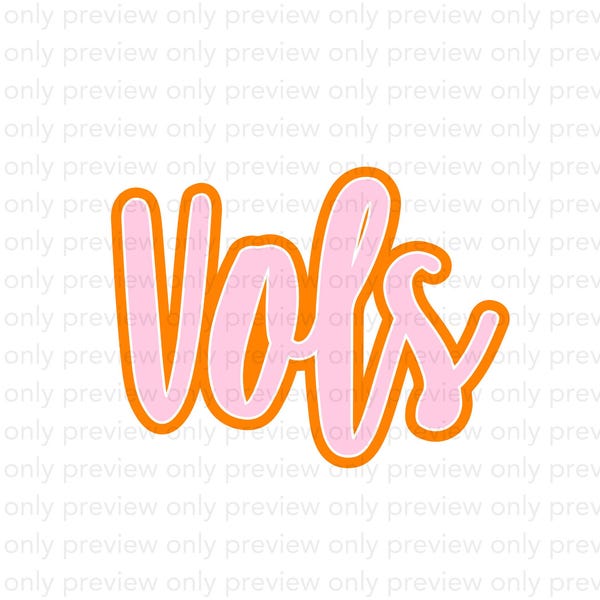 Rosa volter PNG, Tennessee Vols Design (Digitala filer)