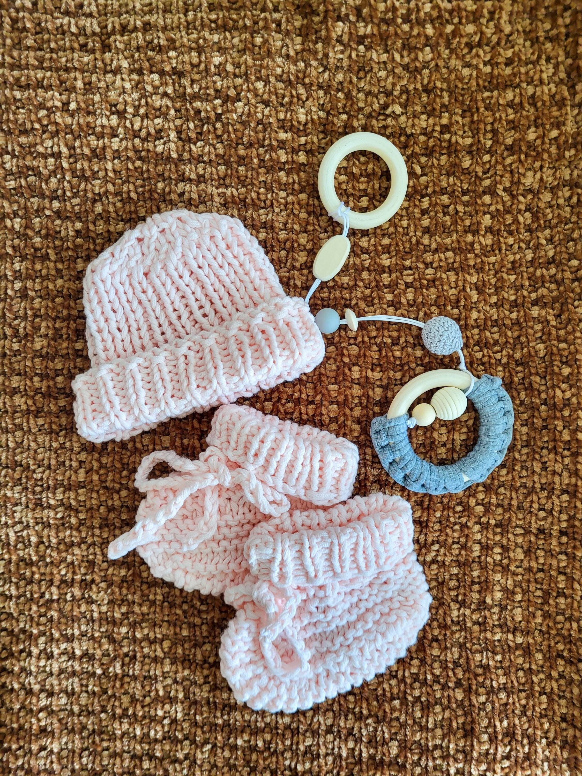 Pink or Blue Booties Etsy