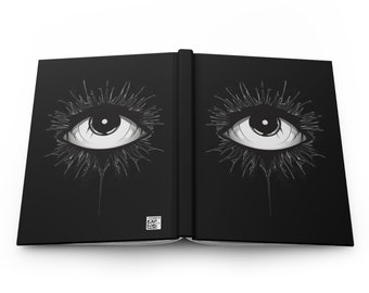 Private Eyes Journal is Available in 7 Colors, People will stare but it stares back. The Hardcover Journal is Matte Finish, lined pages