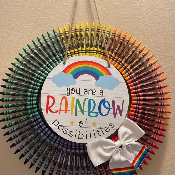 Crayon Wreath Etsy