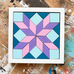 Wooden Barn Quilt Puzzle Craft Kit: Unique Educational Toy and Gift for Her