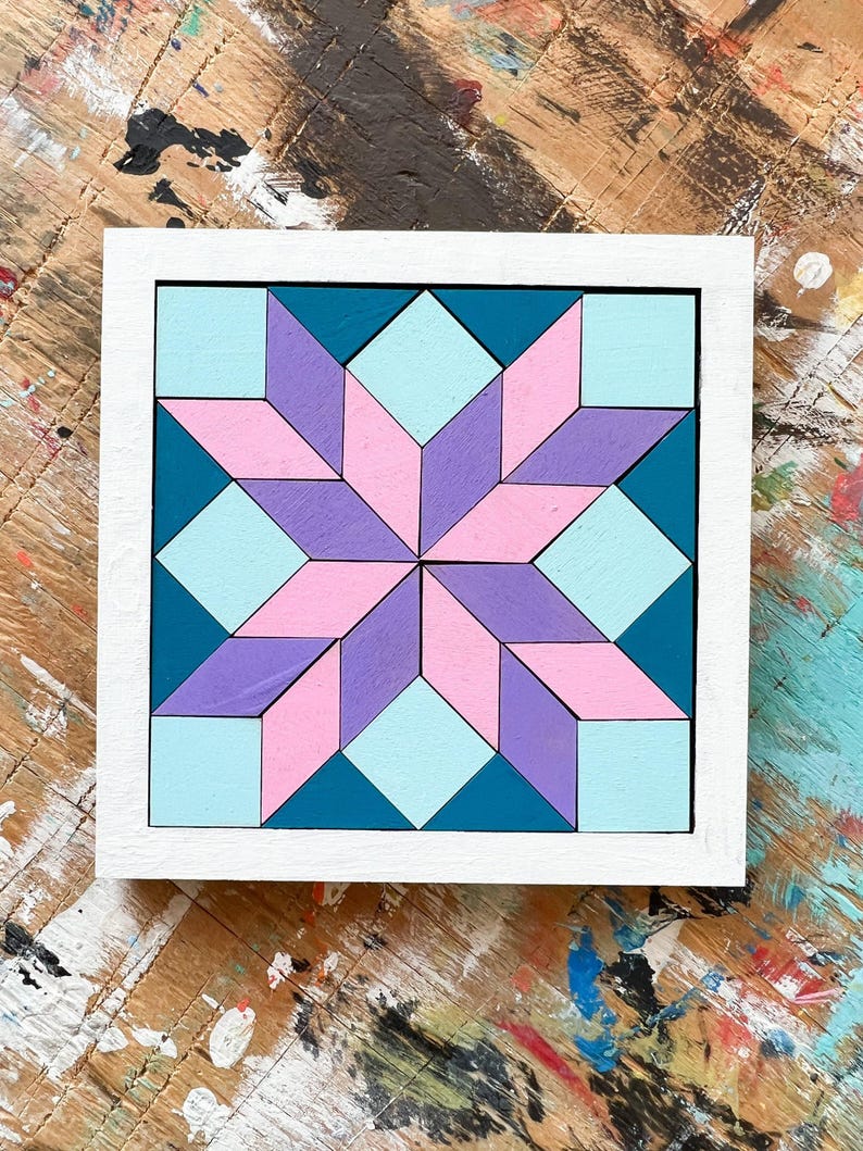 Wooden Barn Quilt Puzzle Craft Kit: Unique Educational Toy and Gift for Her