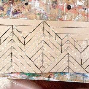 Mountain Art Wooden Wall Art, National Park DIY Kits for Adults Unfinished Sign, Wooden Rustic Art to Paint
