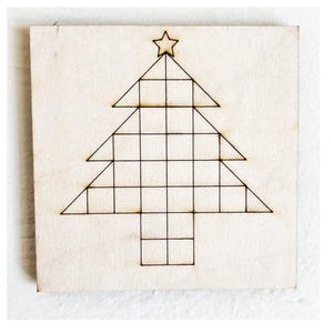 Christmas Tree Wooden Barn Quilt Block, DIY Kits for Adults Unfinished Barn Quilt