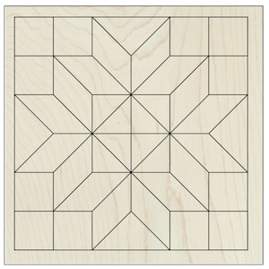Diamond Flower Wooden Barn Quilt Block, DIY Kits for Adults Unfinished Barn Quilt