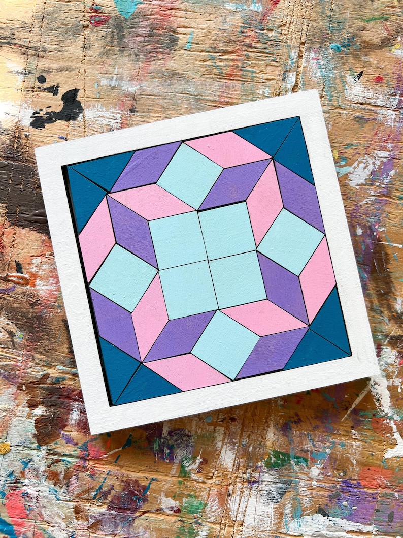 Wooden Barn Quilt Puzzle Craft Kit: Unique Educational Toy and Gift for Her