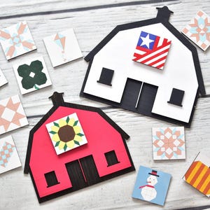 Barn Quilt Block Interchangeable Sign DIY Kits for Adults, Make Your Own Sign Painted Quilt