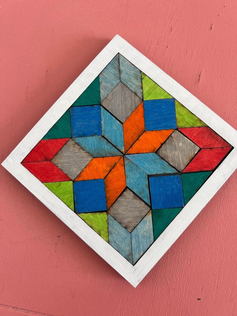 Wooden Barn Quilt Puzzle Craft Kit: Unique Educational Toy and Gift for Her