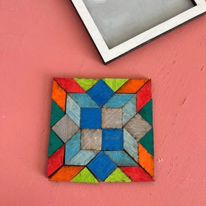 Wooden Barn Quilt Puzzle Craft Kit: Unique Educational Toy and Gift for Her