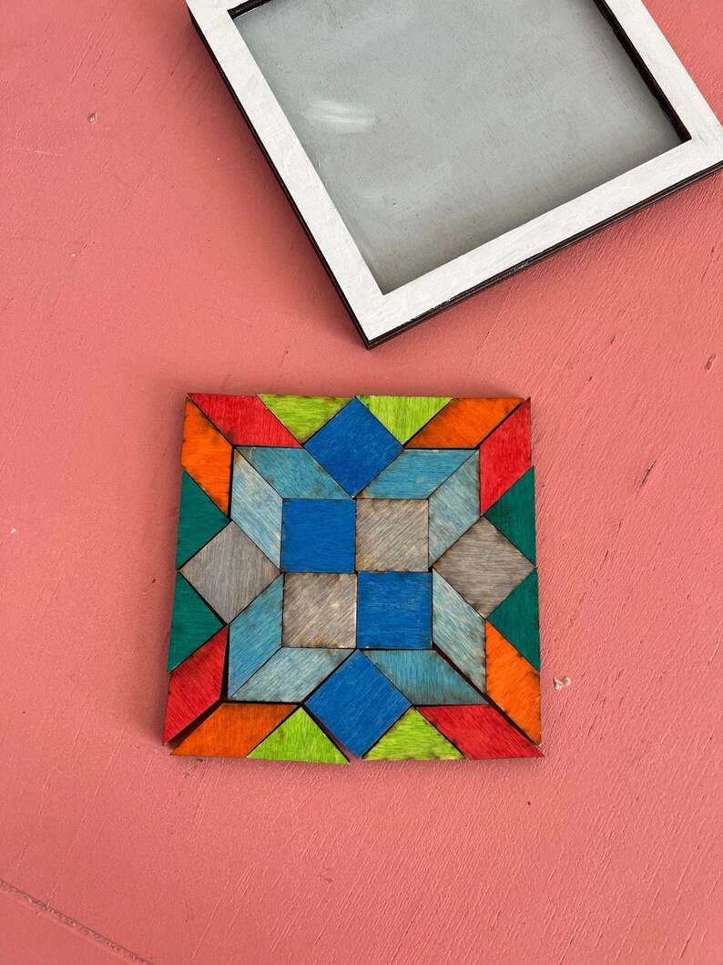 Wooden Barn Quilt Puzzle Craft Kit: Unique Educational Toy and Gift for Her