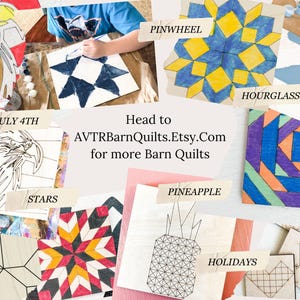 Blank Barn Quilt Puzzle Quilted Wood Blocks | Woodcraft Quilting Kits | Paintable Quilts Art | Wooden Patchwork Mini Signs | Handmade Puzzle