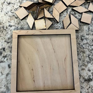 Wooden Barn Quilt Puzzle Craft Kit: Unique Educational Toy and Gift for Her