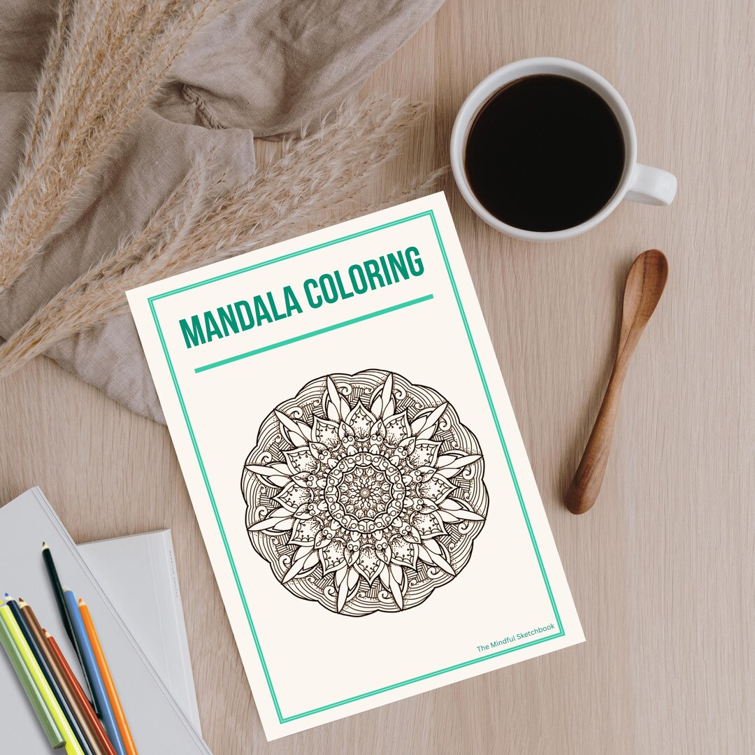 50 Intricate Mandalas Coloring Pages – Printable PDF for Mindfulness, Relaxation & Stress Relief ...