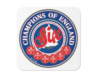 Premium Chelsea FC "Champions of England" Coaster | High-Quality Football Memorabilia | Gift for Blues Fans