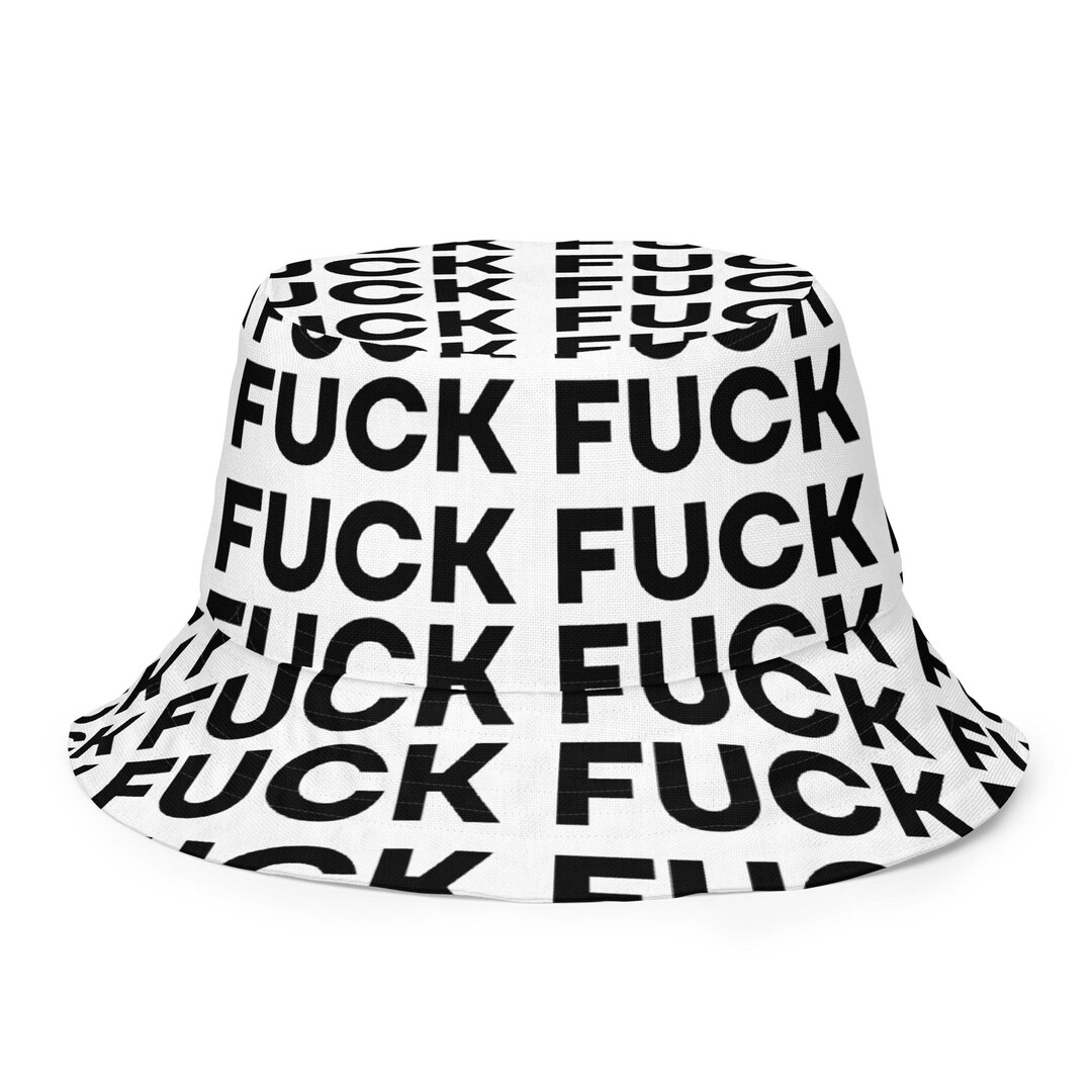 Funny Reversible Bucket Hat | Swear Word Print, Adult Humor - Etsy UK