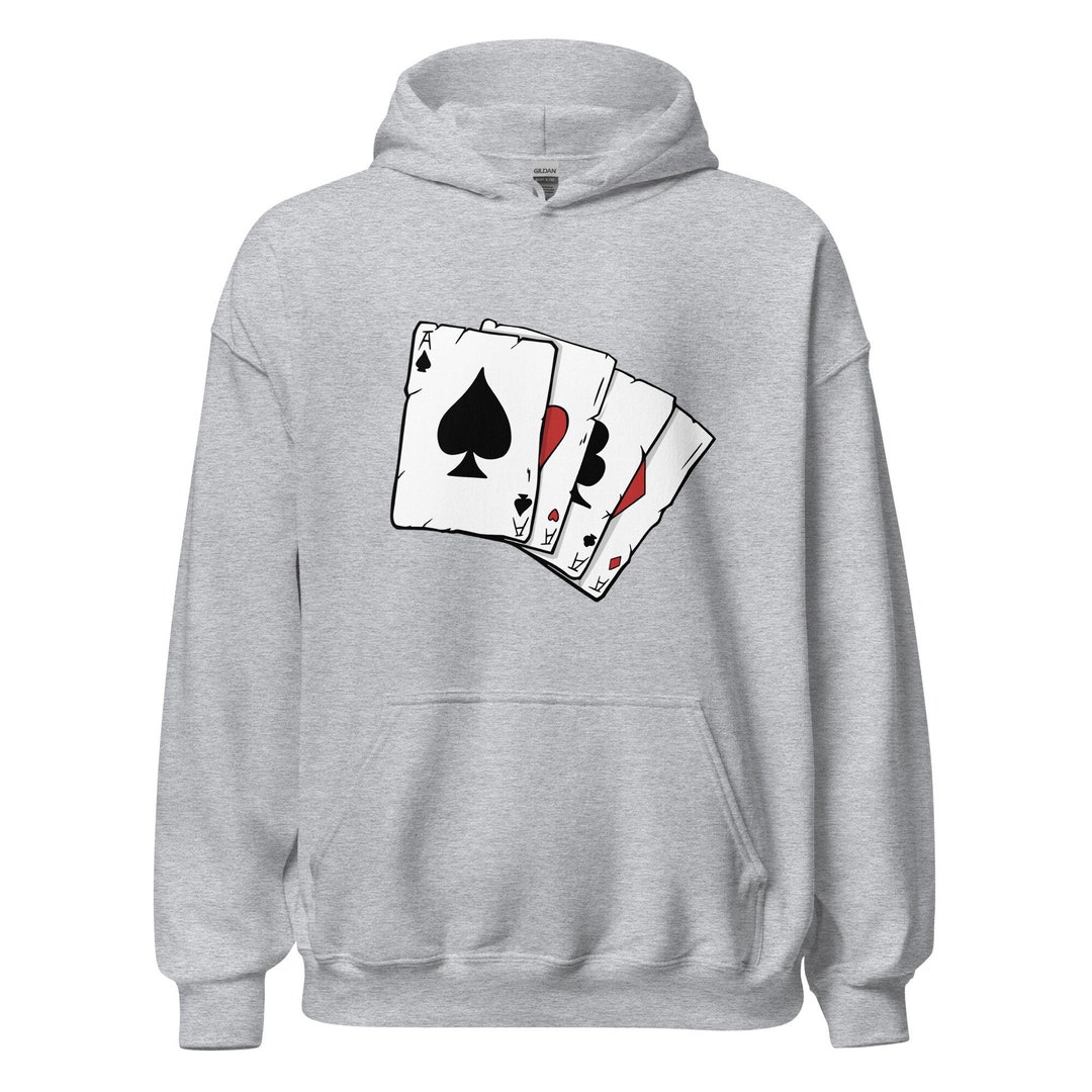 Poker Card Ace Print Hoodie Hoodies for Men Mens Casual Etsy