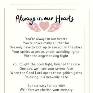 Always in our Hearts