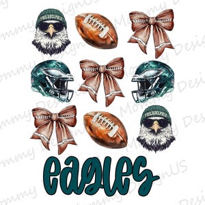 Coquete dos Eagles PNG | Arquivo Digital para Download de Design de Torcedor de Futebol Americano da Filadélfia | Sublimação de Amante da Filadélfia no Dia do Jogo para Impressão PNG