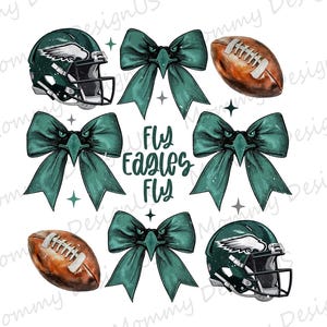 Fly Eagles Coquette PNG | Arquivo digital para download de design de torcedor de futebol americano da Filadélfia | Sublimação de amante da Filadélfia para impressão em PNG no dia do jogo