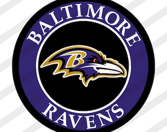 Baltimore Football Logo PNG | Purple Raven Circle Emblem | Game Day Sports Sublimation PNG | Digital Download