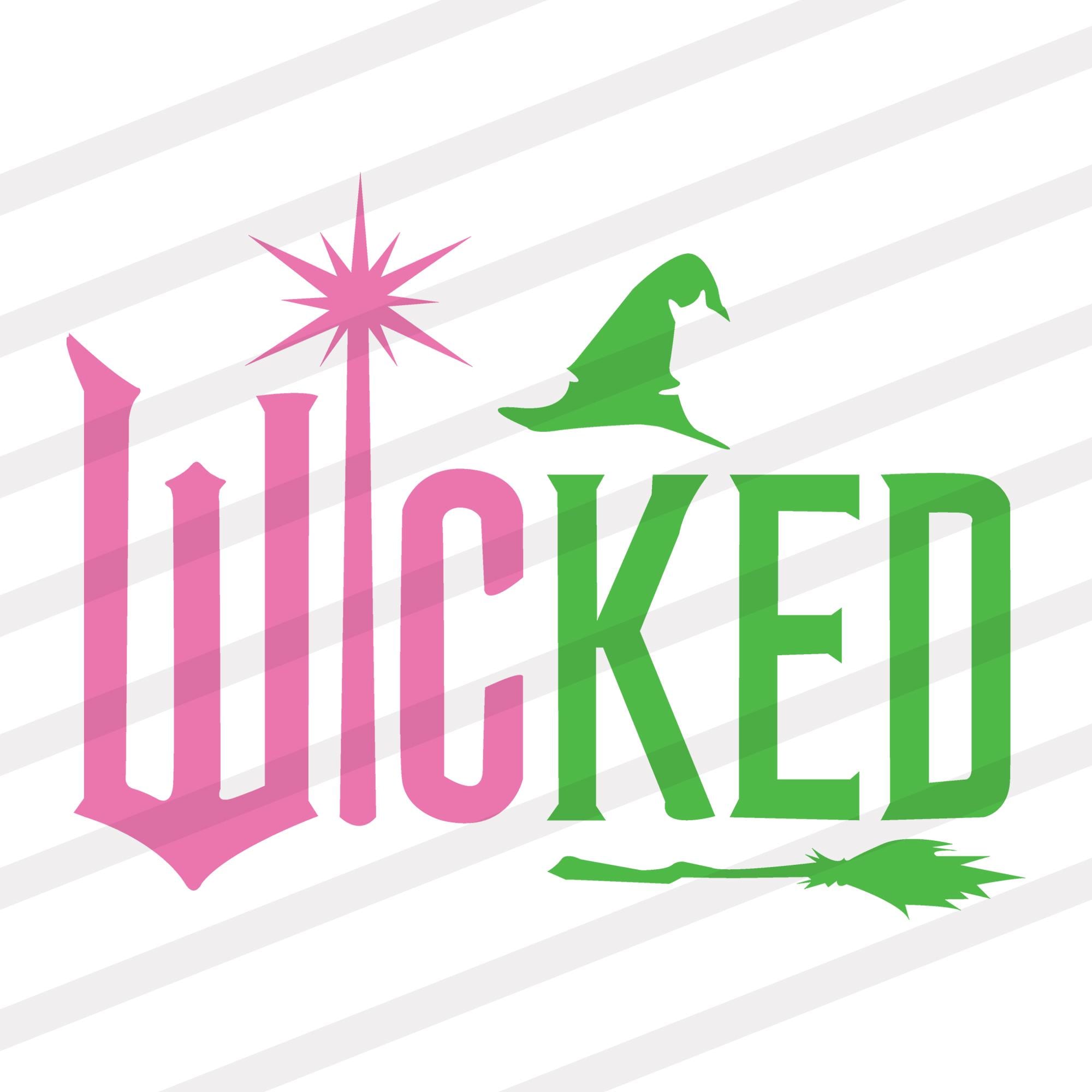 Wicked Problem Pink Wicked PNG | Pink Green Musical Inspired Digital Download File ...