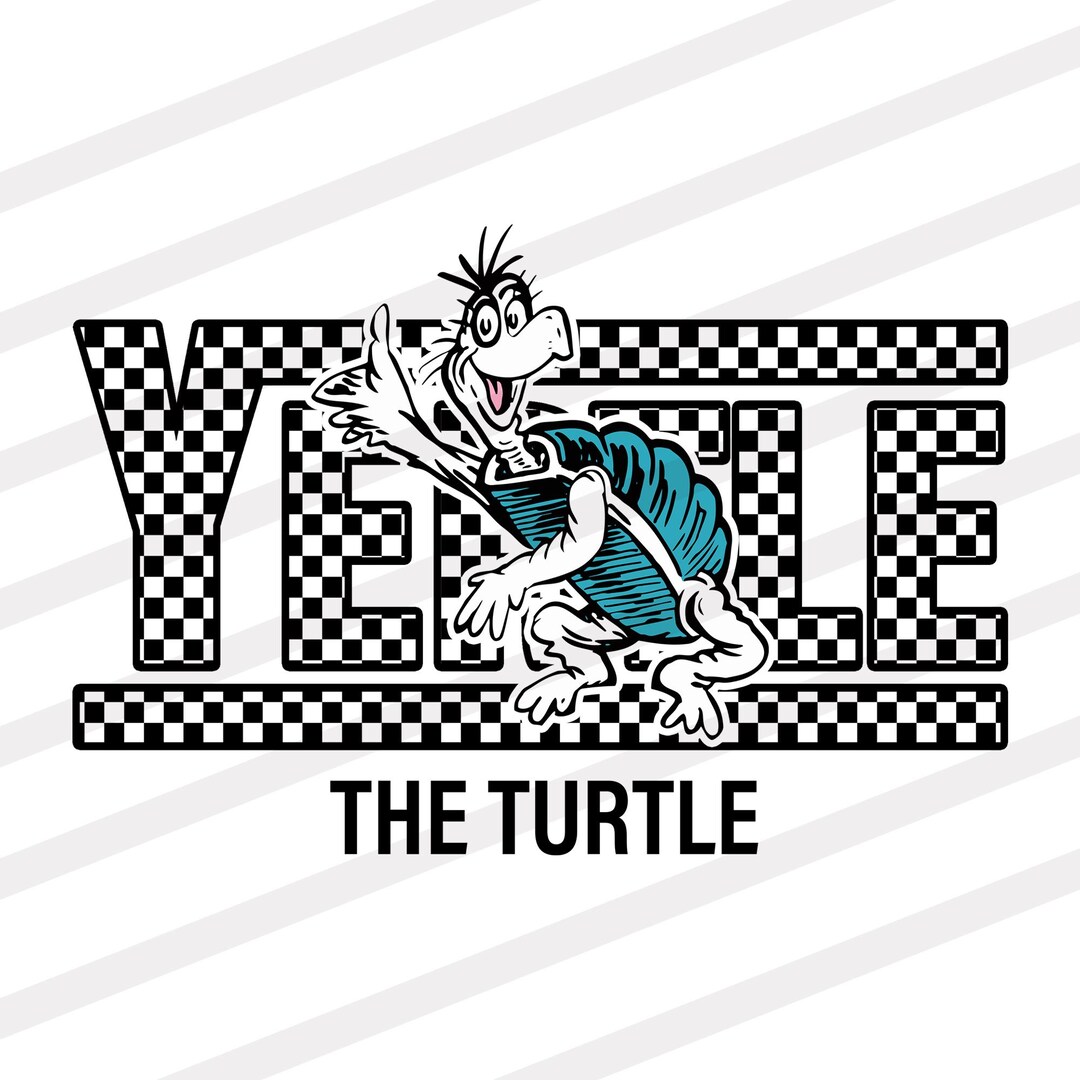 Checkered Yertle the Turtle PNG | Dr Suess Day Classroom Digital ...