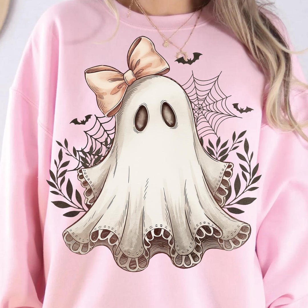 Coquette Ghost Bow PNG | Cute Spooky Halloween Design | Girly ...