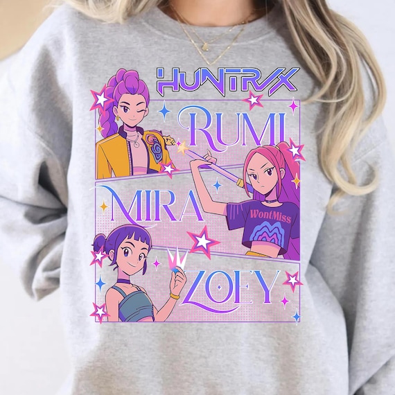 Kpop PNG | Demon Hunters Rumi Mira Zoey Design | Retro Kpop