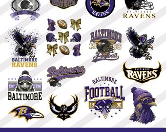 Football Raven PNG Bundle | Purple Game Day Raven Designs | 15 PNG Sublimation Bundle | Digital Download