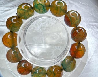 Powerful. Dragon Vein Agate, Bracelet.  Significant Property.