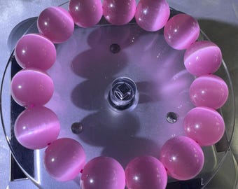 Pink Cat eyes bracelets.Unique