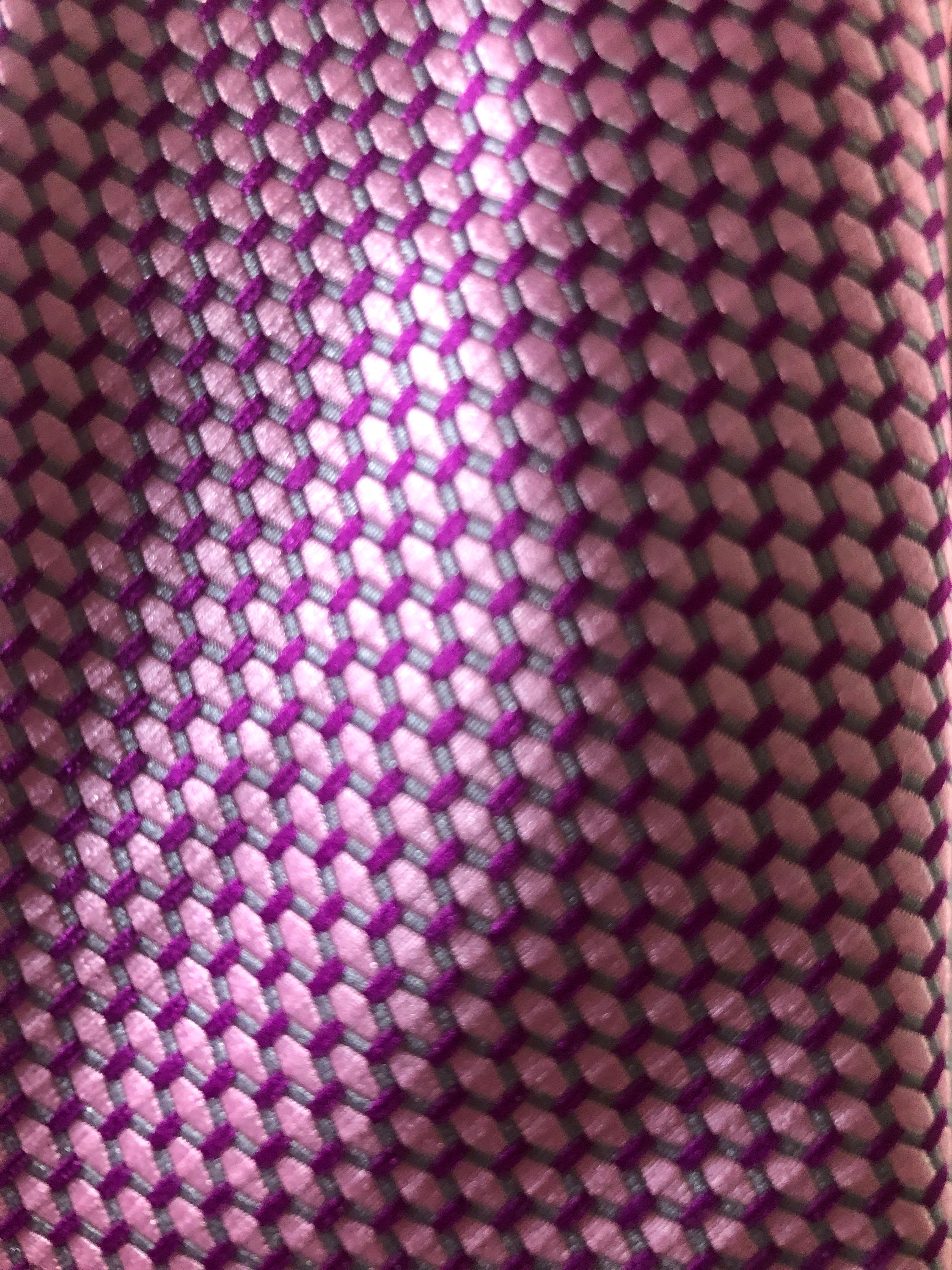 Pink and grey tie