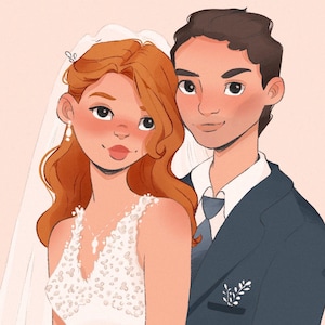Custom Portrait, Personalisierte Illustration, Familien-,  Haustierportrait,  Procreate, Handgezeichnet, Niedliche Kunst Auftragsarbeit