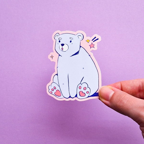 Eisbär Sticker | Glossy Vinyl Sticker | Aufkleber | Laptop Sticker | Kawaii Sticker